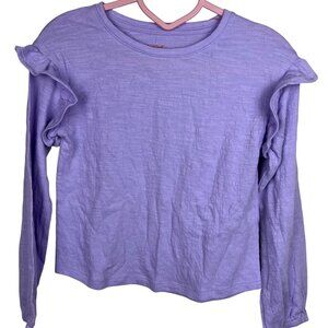 Cat & Jack Lavender Long Sleeve Flutter
